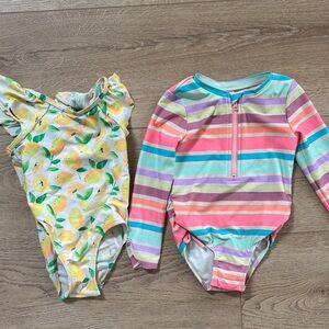 Two 4T Cat & Jack girls Swimsuits